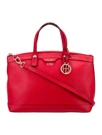 Henri Bendel Saffiano Leather Top Handle Bag