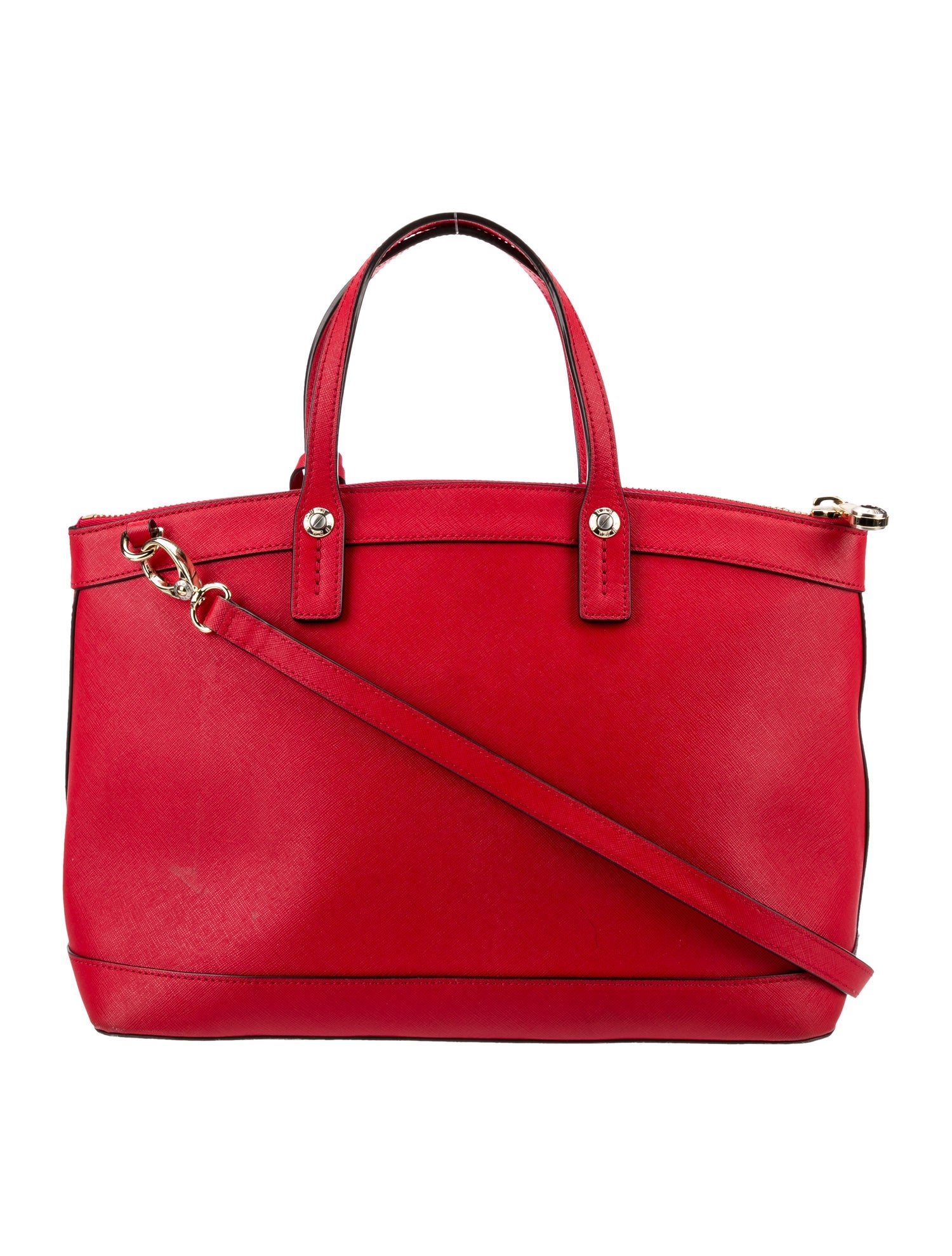 Henri Bendel Saffiano Leather Top Handle Bag