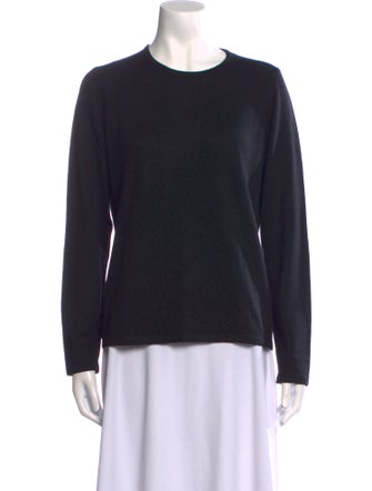 Henri Bendel Merino Wool Crew Neck Sweatshirt