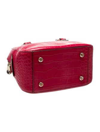 Henri Bendel Embossed Leather Top Handle Bag