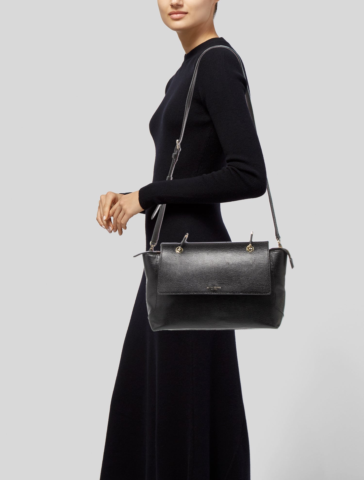 Henri Bendel Leather Top Handle Bag