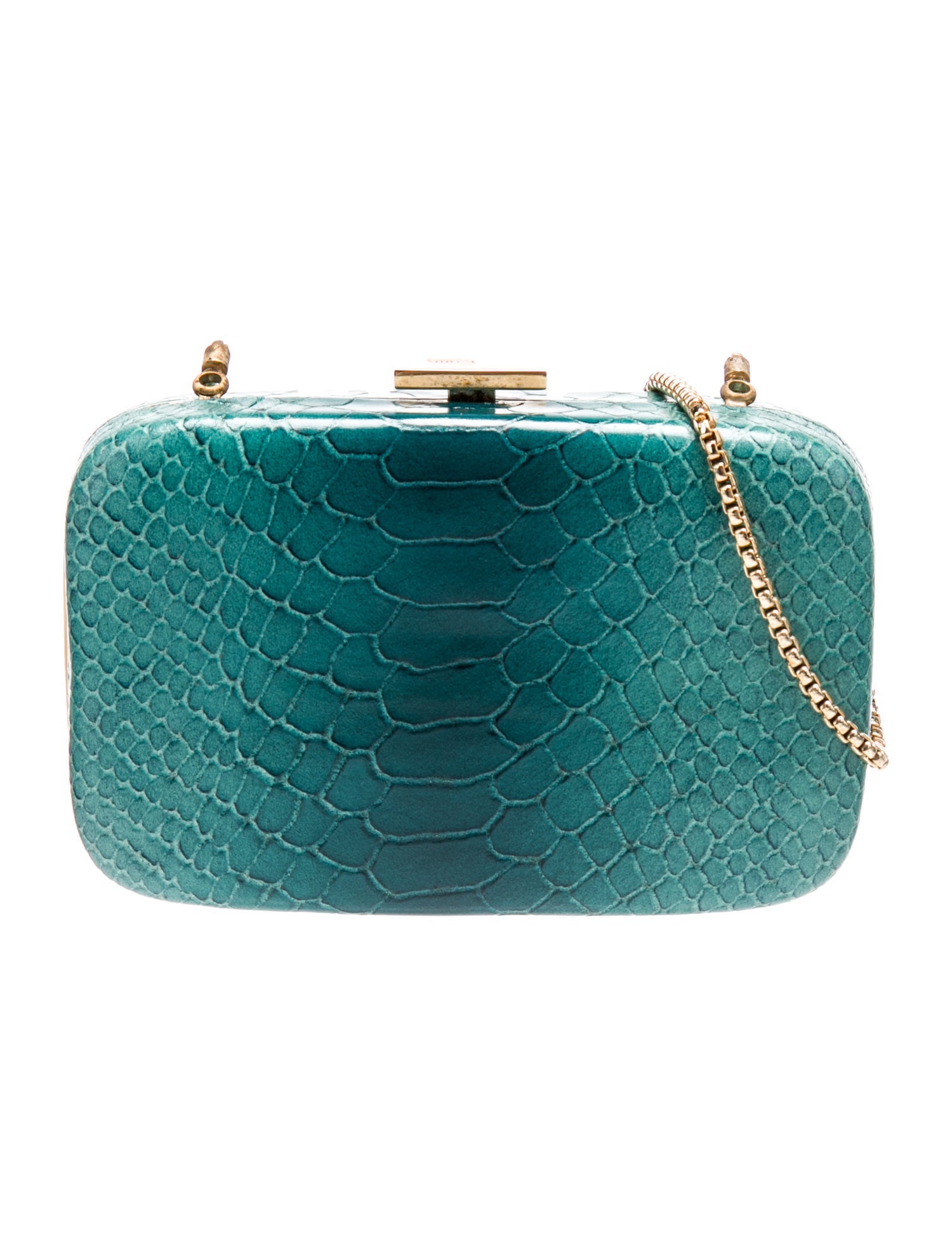 Henri Bendel Embossed Leather Minaudière