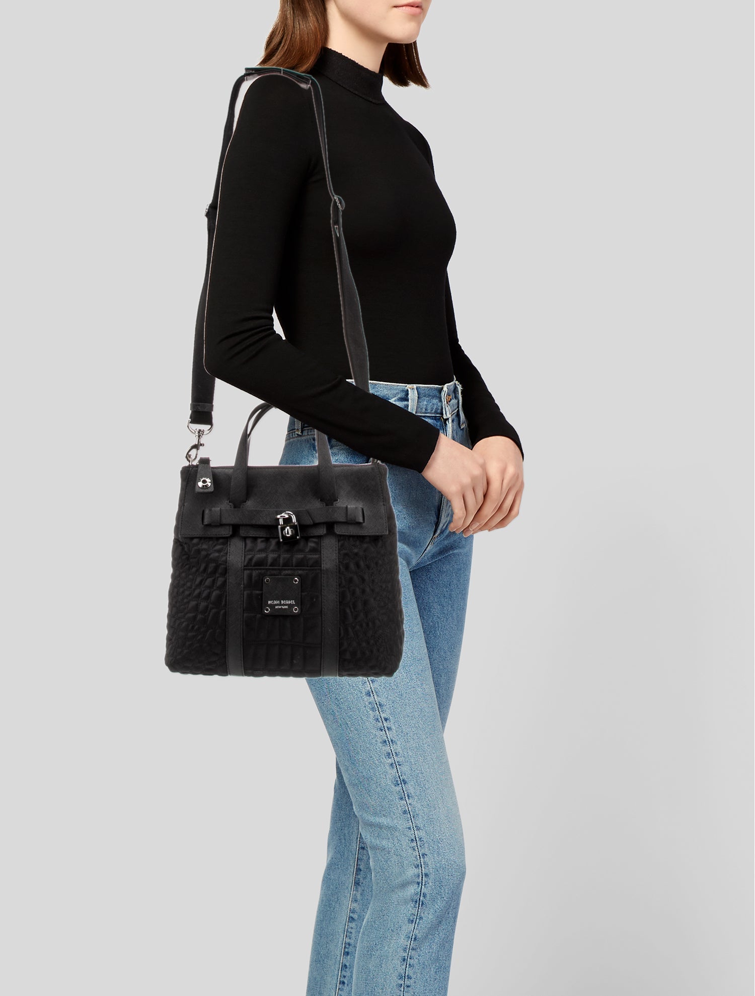 Henri Bendel Nylon Top Handle Bag