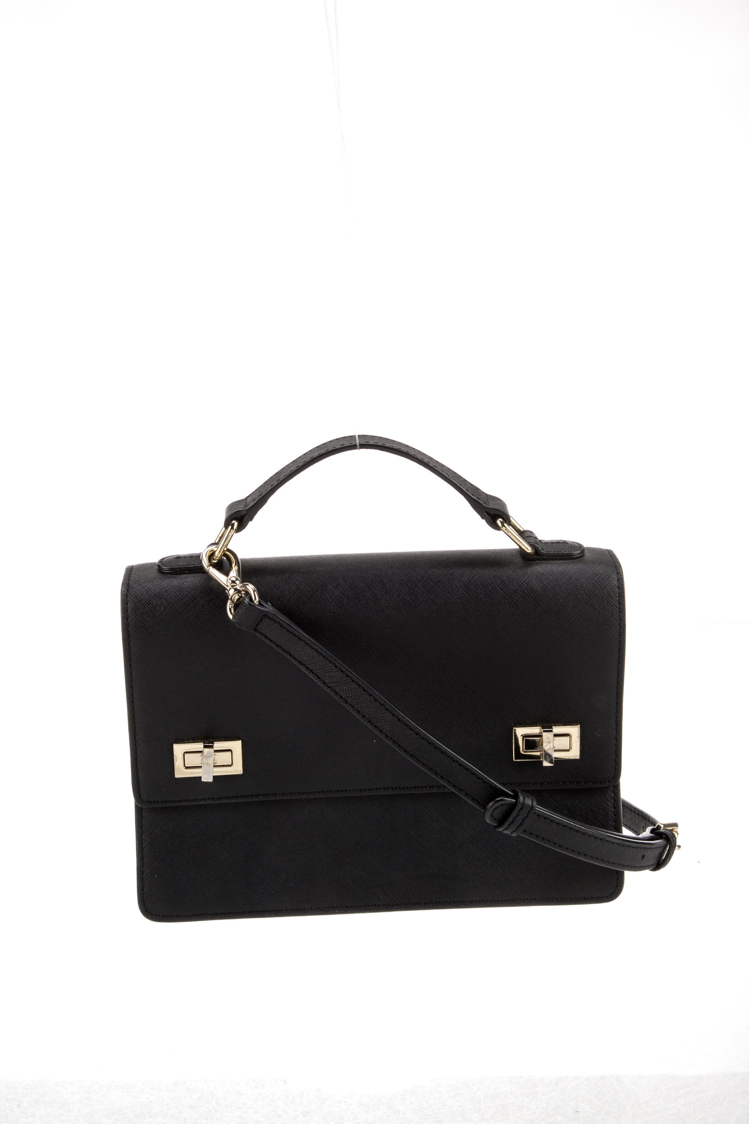 Henri Bendel Saffiano Leather Top Handle Bag