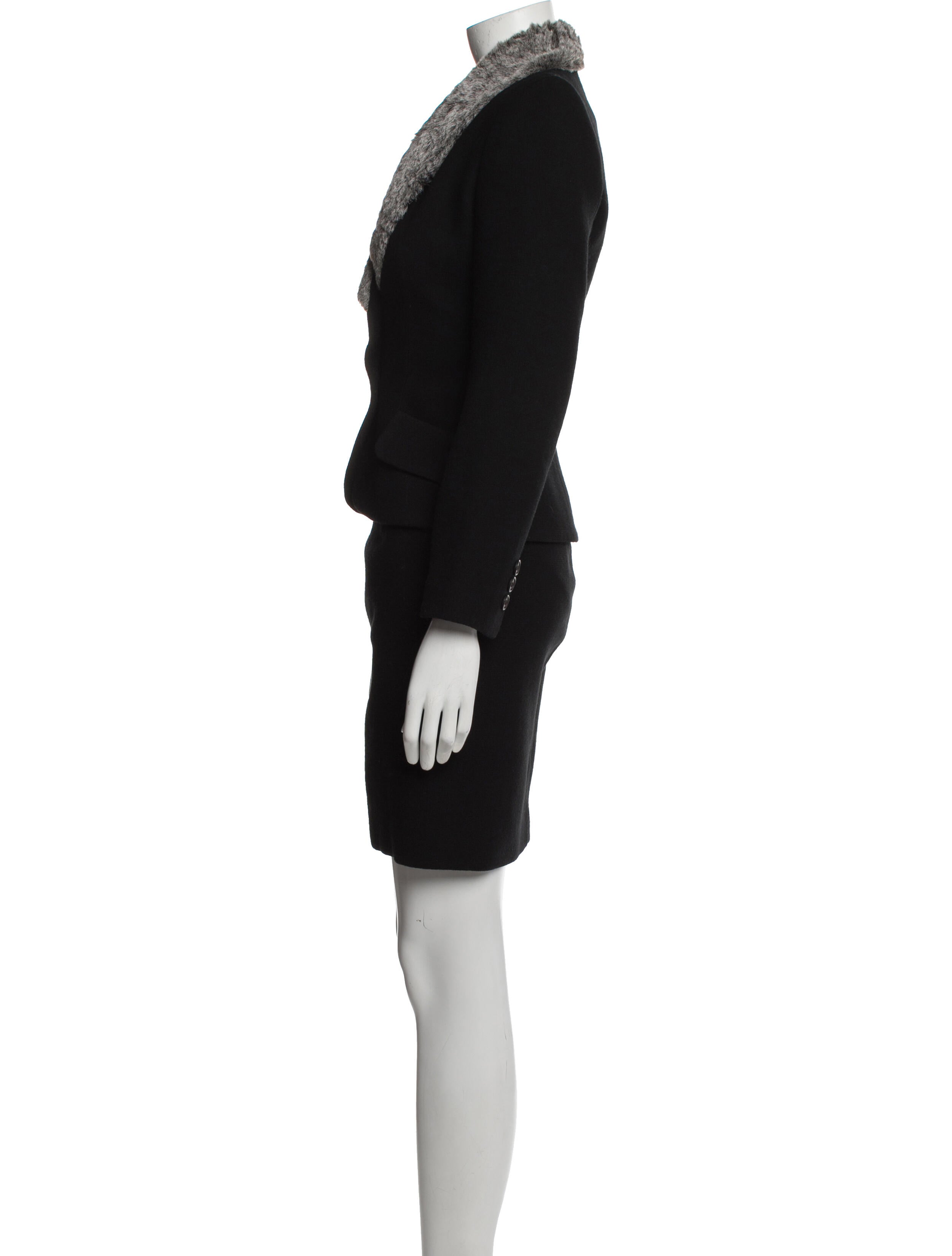 Henri Bendel Vintage Wool Skirt Suit