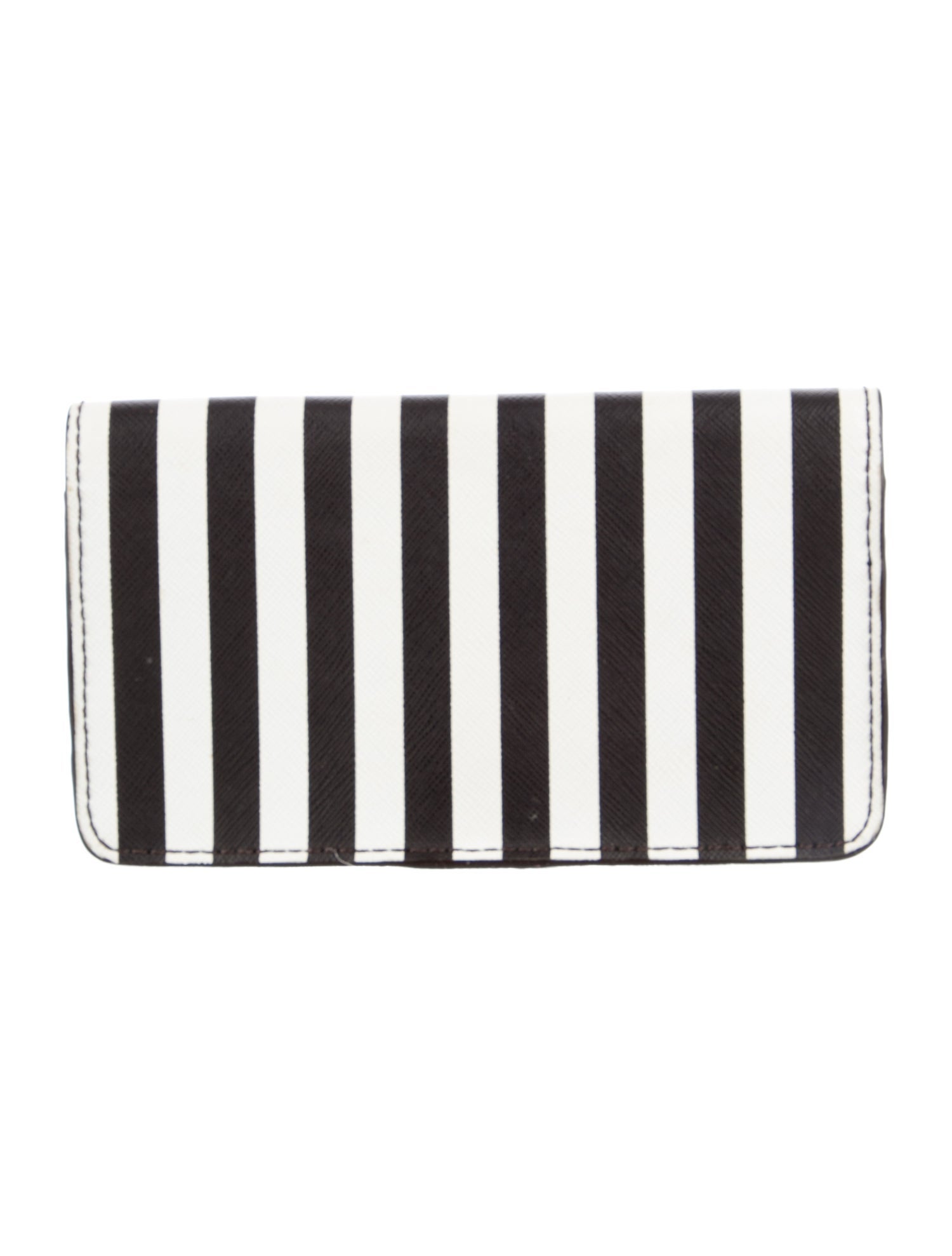 Henri Bendel Leather Striped Wallet