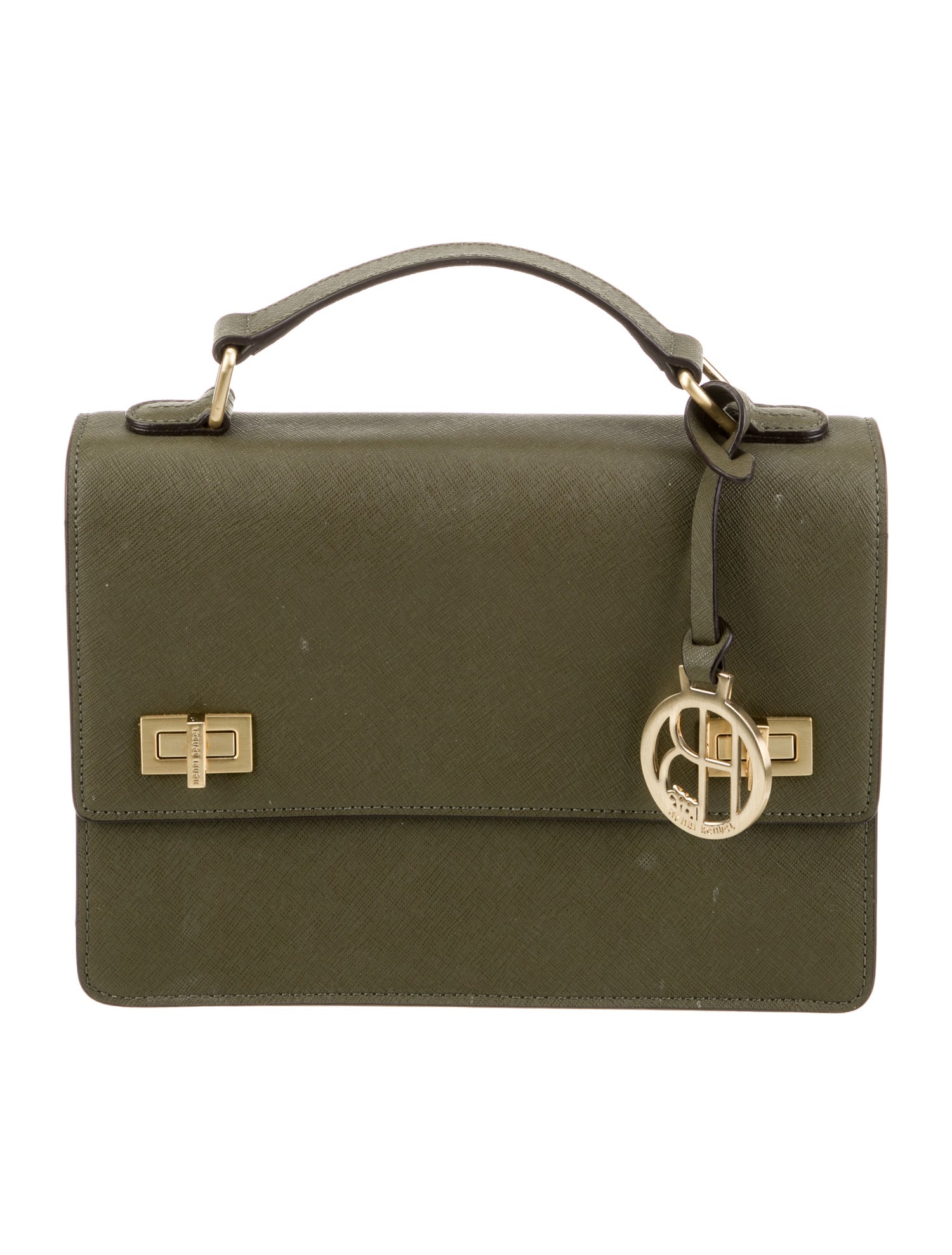 Henri Bendel Saffiano Leather Top Handle Bag