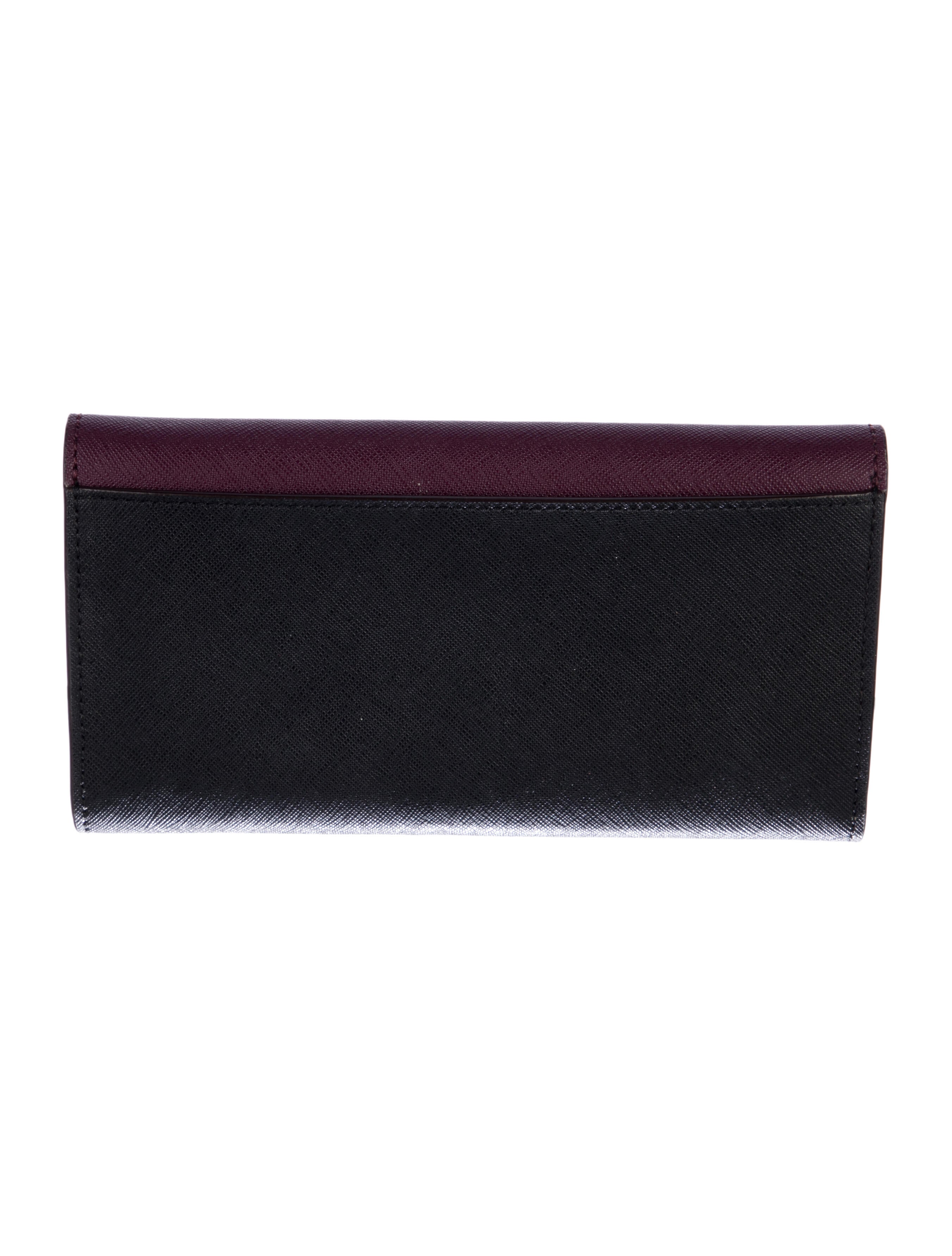 Henri Bendel Leather Continental Wallet
