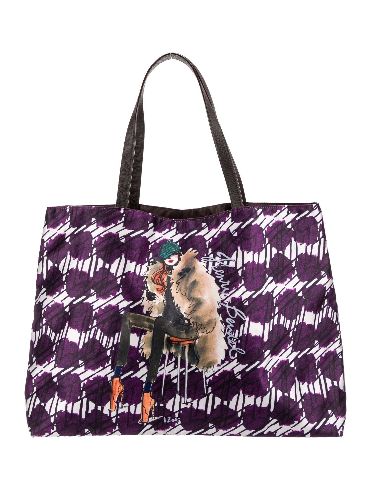 Henri Bendel Satin Tote