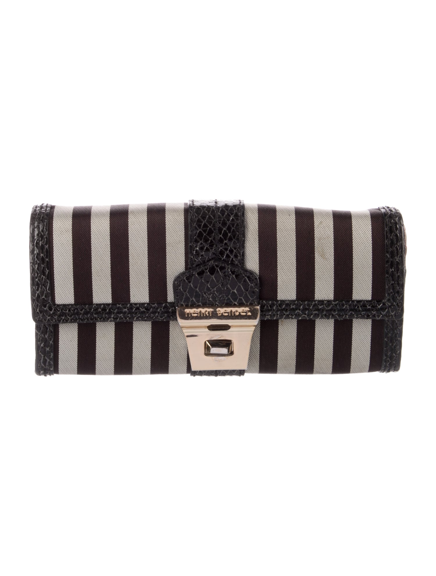 Henri Bendel Canvas Printed Wallet