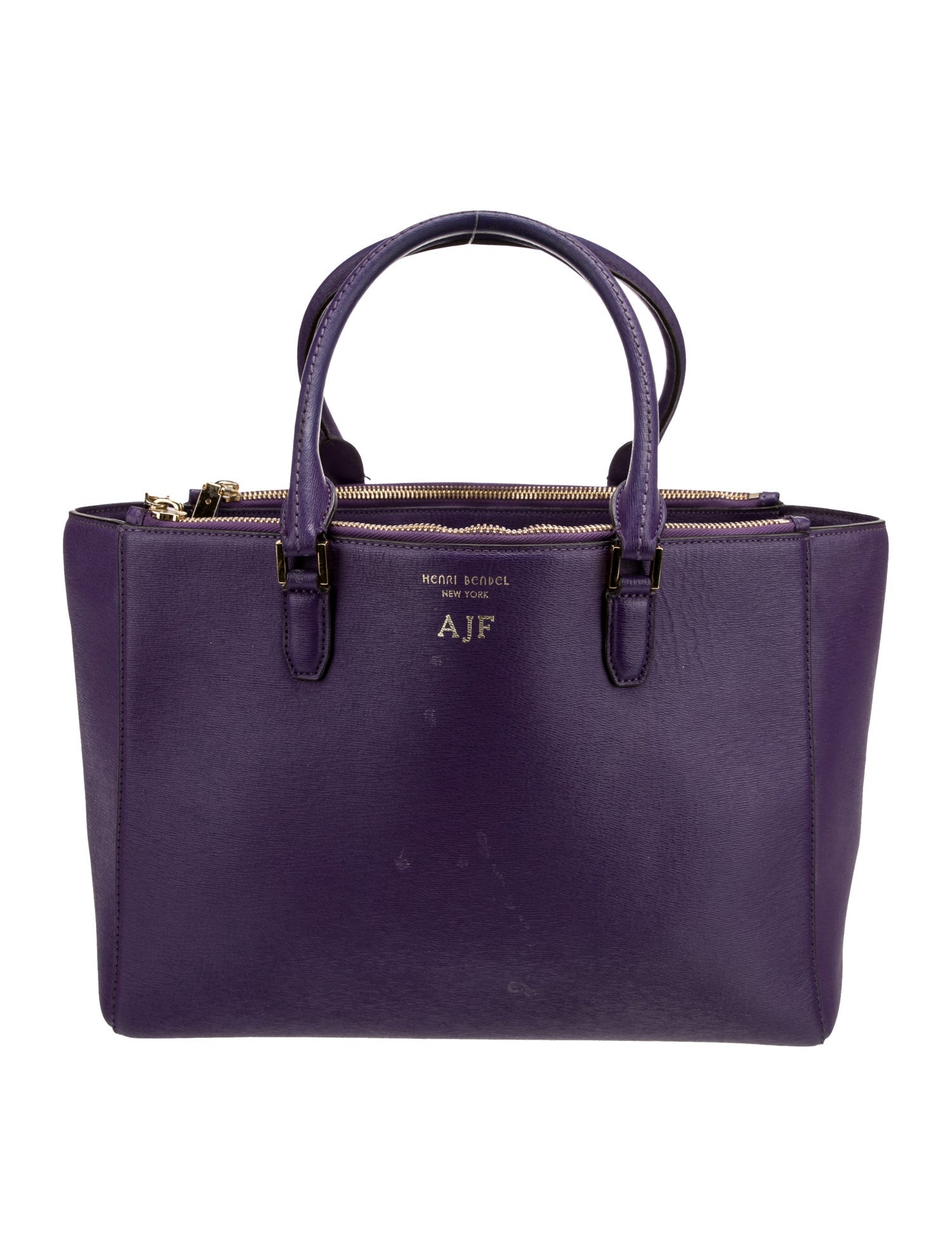 Henri Bendel Leather Top Handle Bag