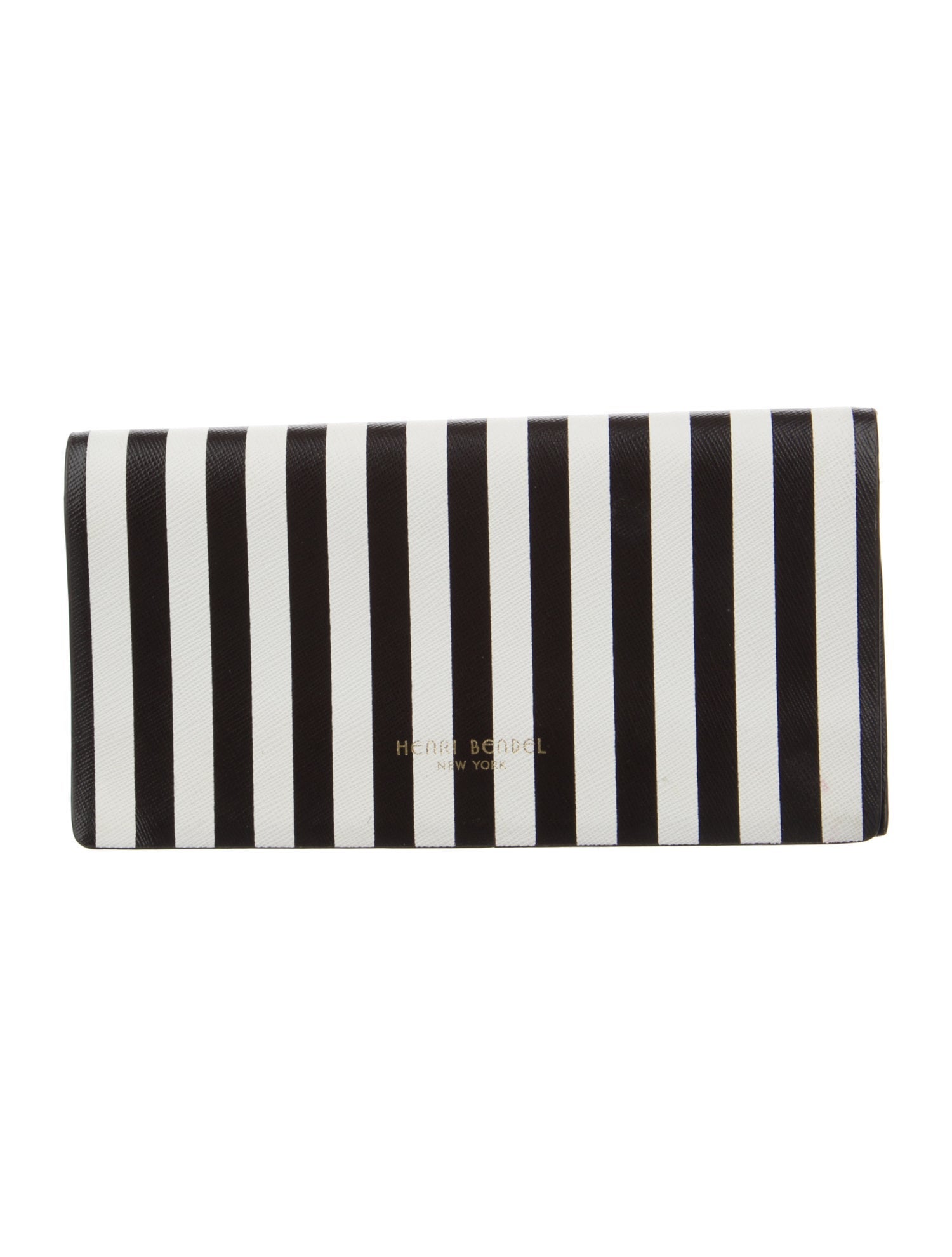 Henri Bendel Leather Printed Bifold Wallet