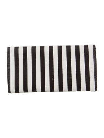 Henri Bendel Leather Printed Bifold Wallet