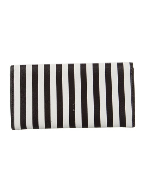 Henri Bendel Leather Printed Bifold Wallet