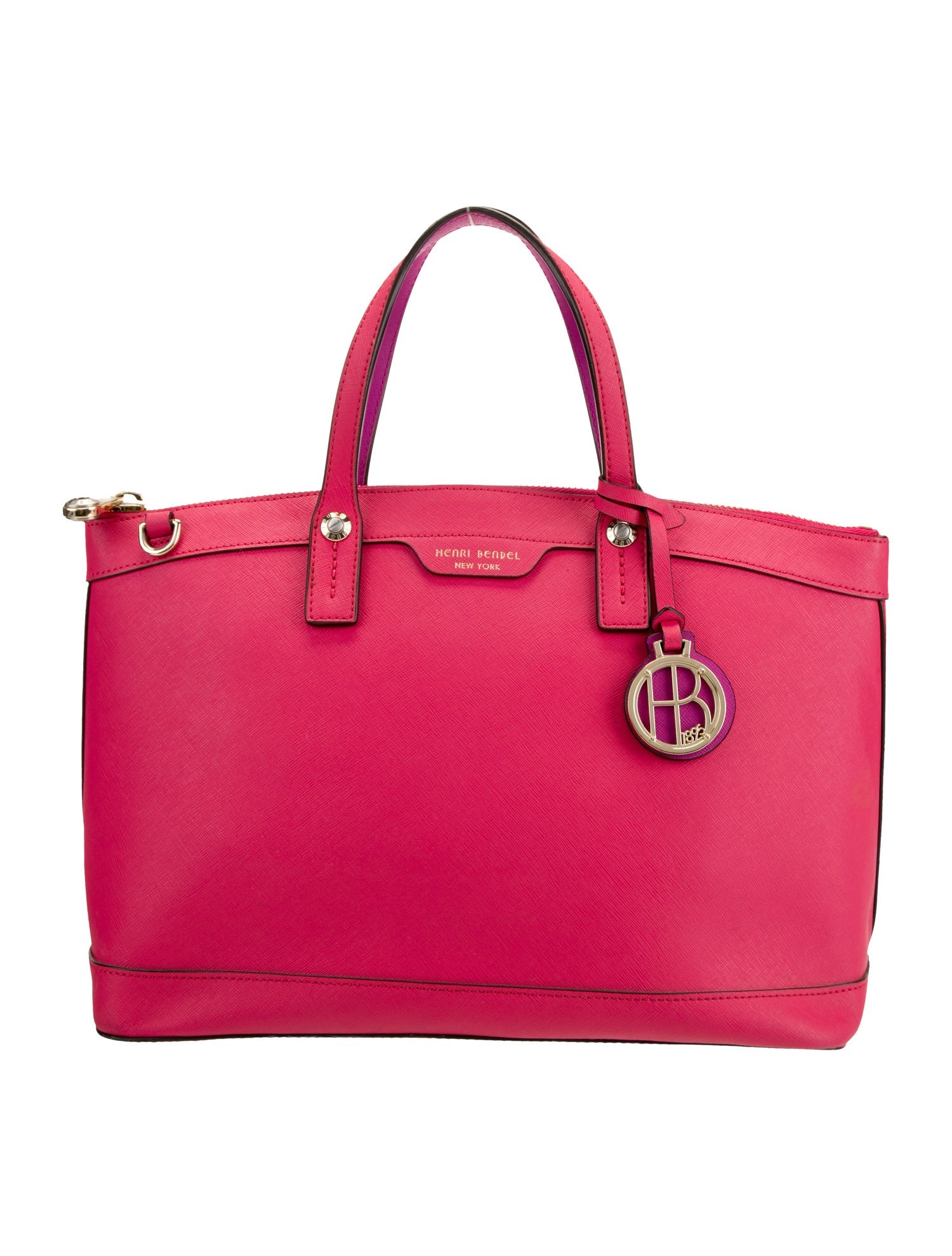 HENRI BENDEL メタリックピンク 3wayハンドバッグ ピンク ハンドバッグ 本革 通勤バッグ | Baginning