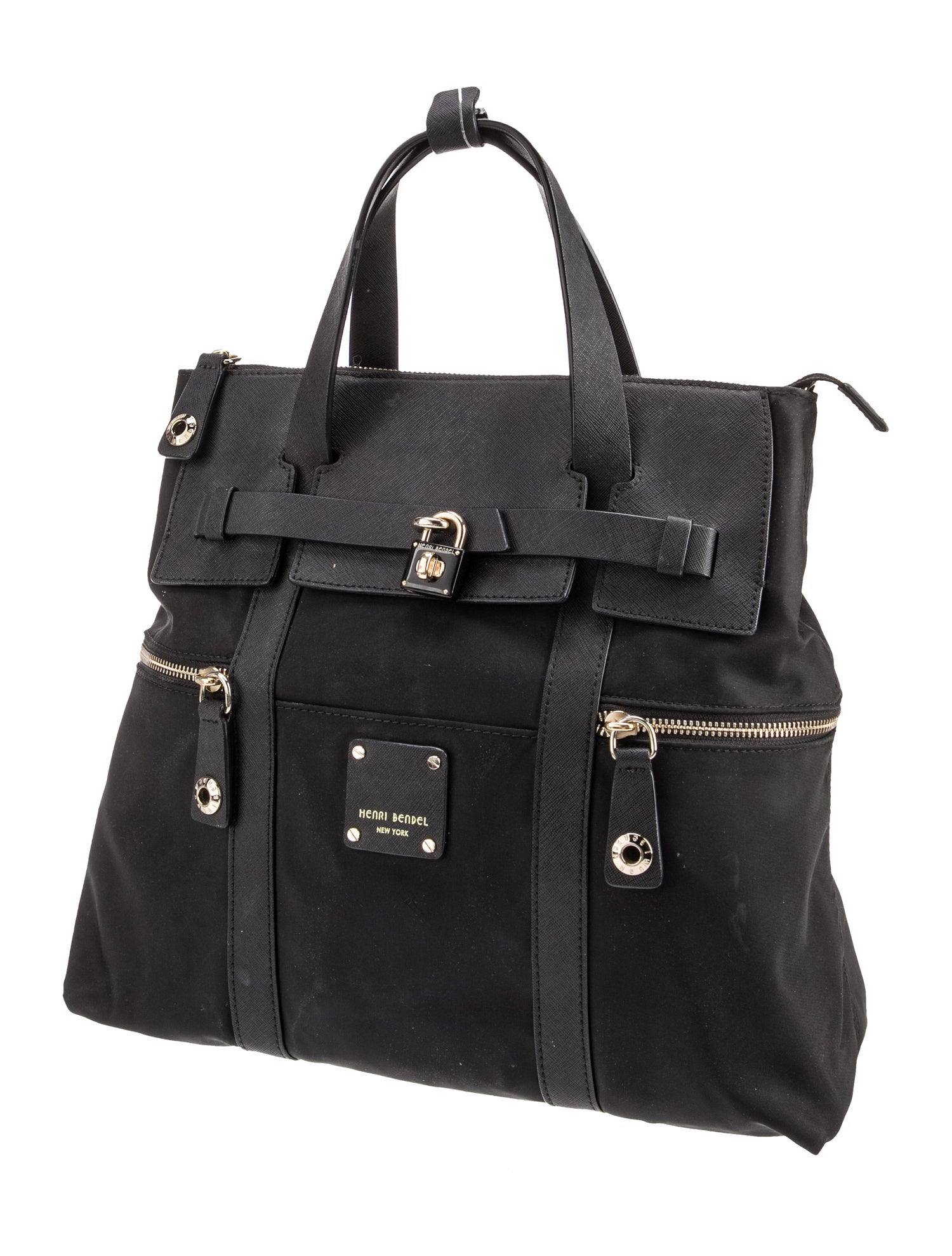 Henri Bendel Nylon Top Handle Bag