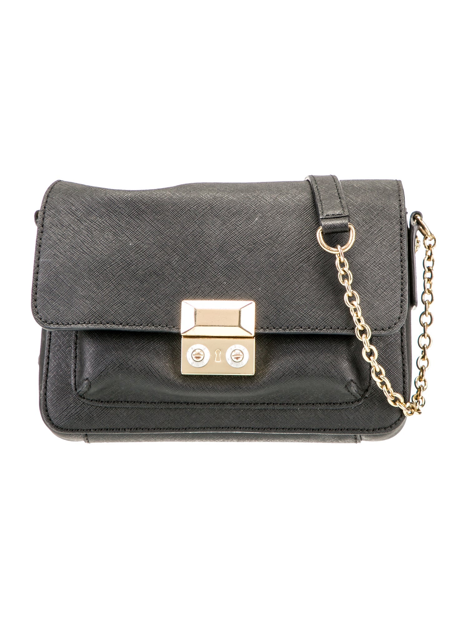 Henri Bendel Saffiano Leather Crossbody Bag