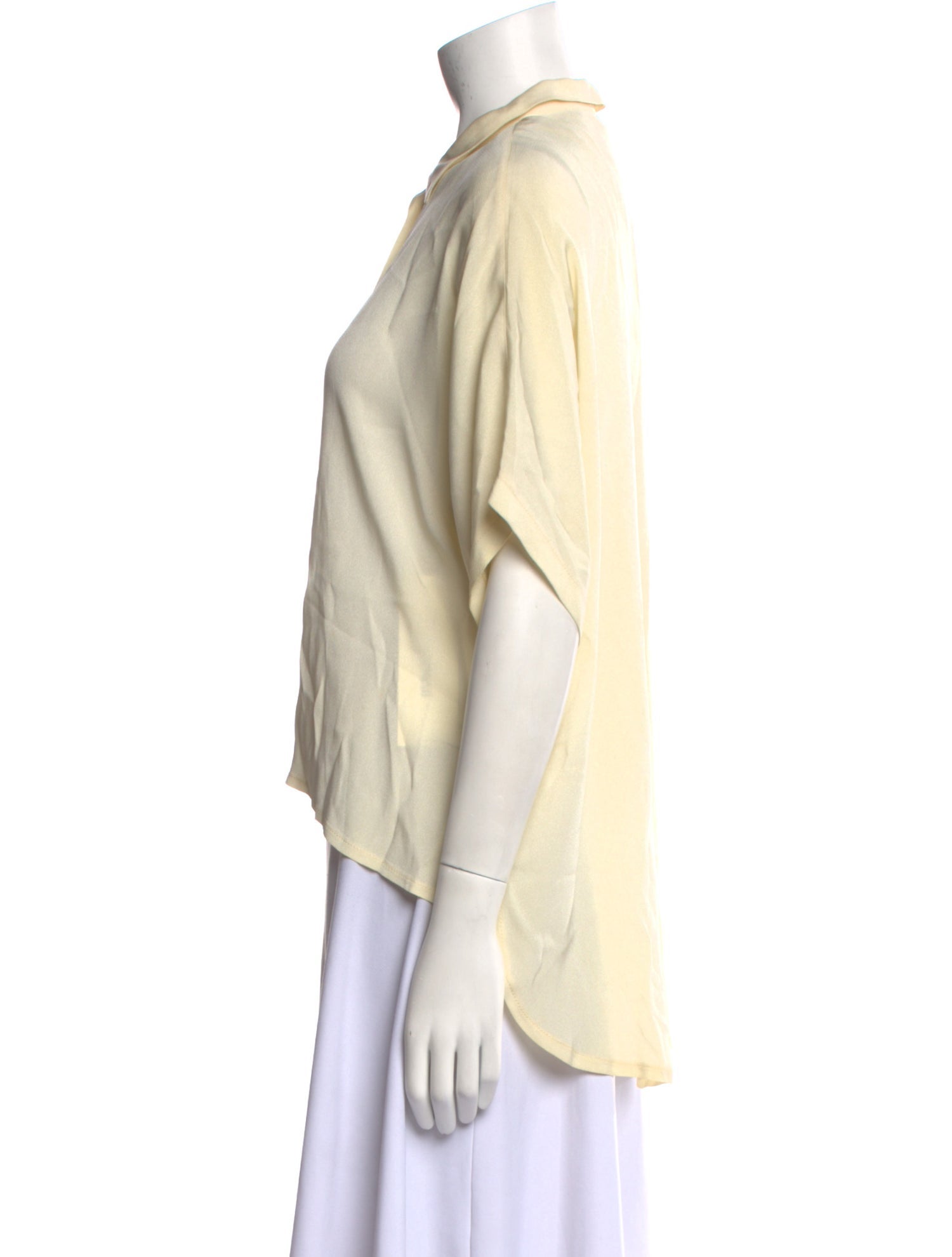 Henri Bendel Short Sleeve Button-Up Top