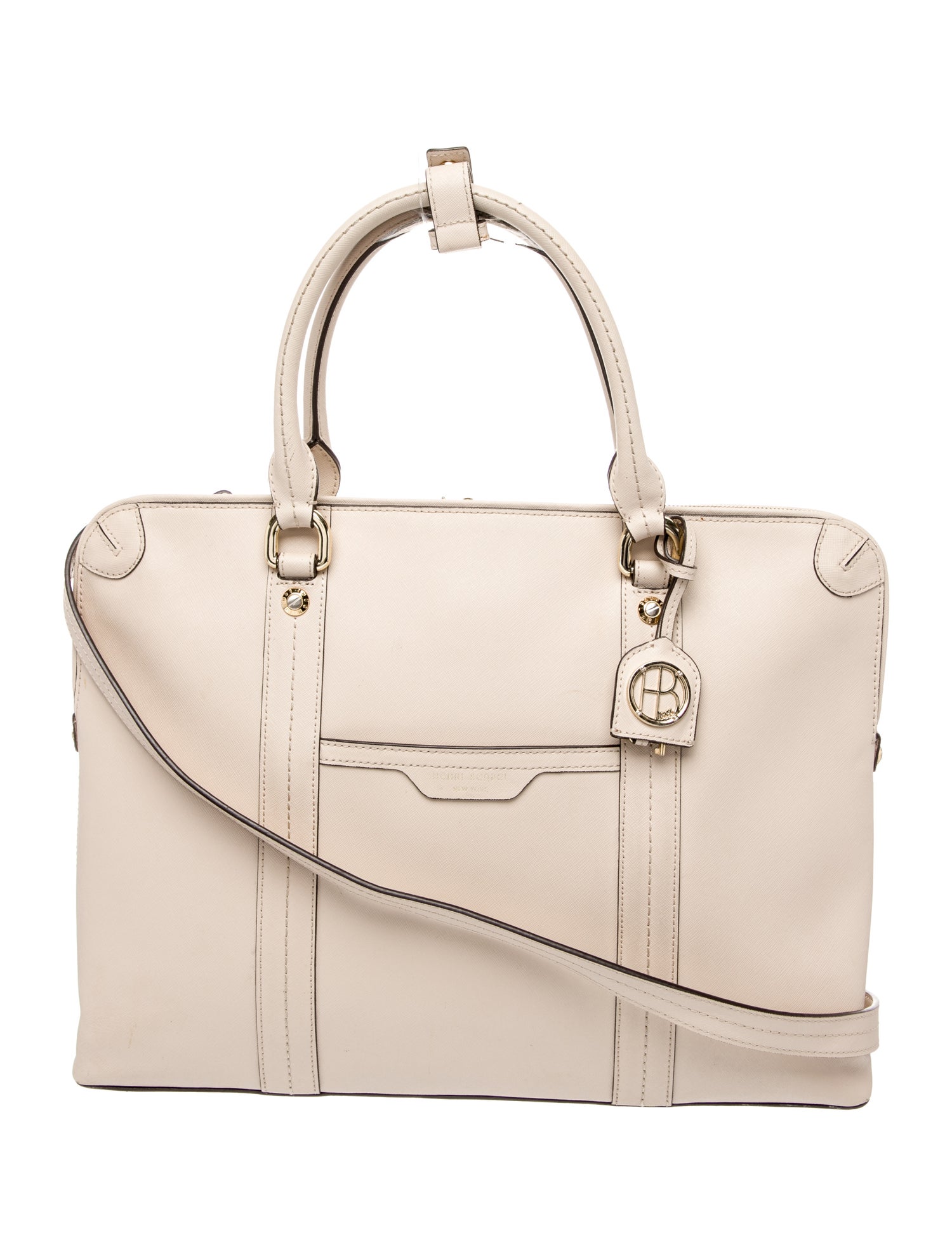 Henri Bendel Saffiano Leather Top Handle Bag