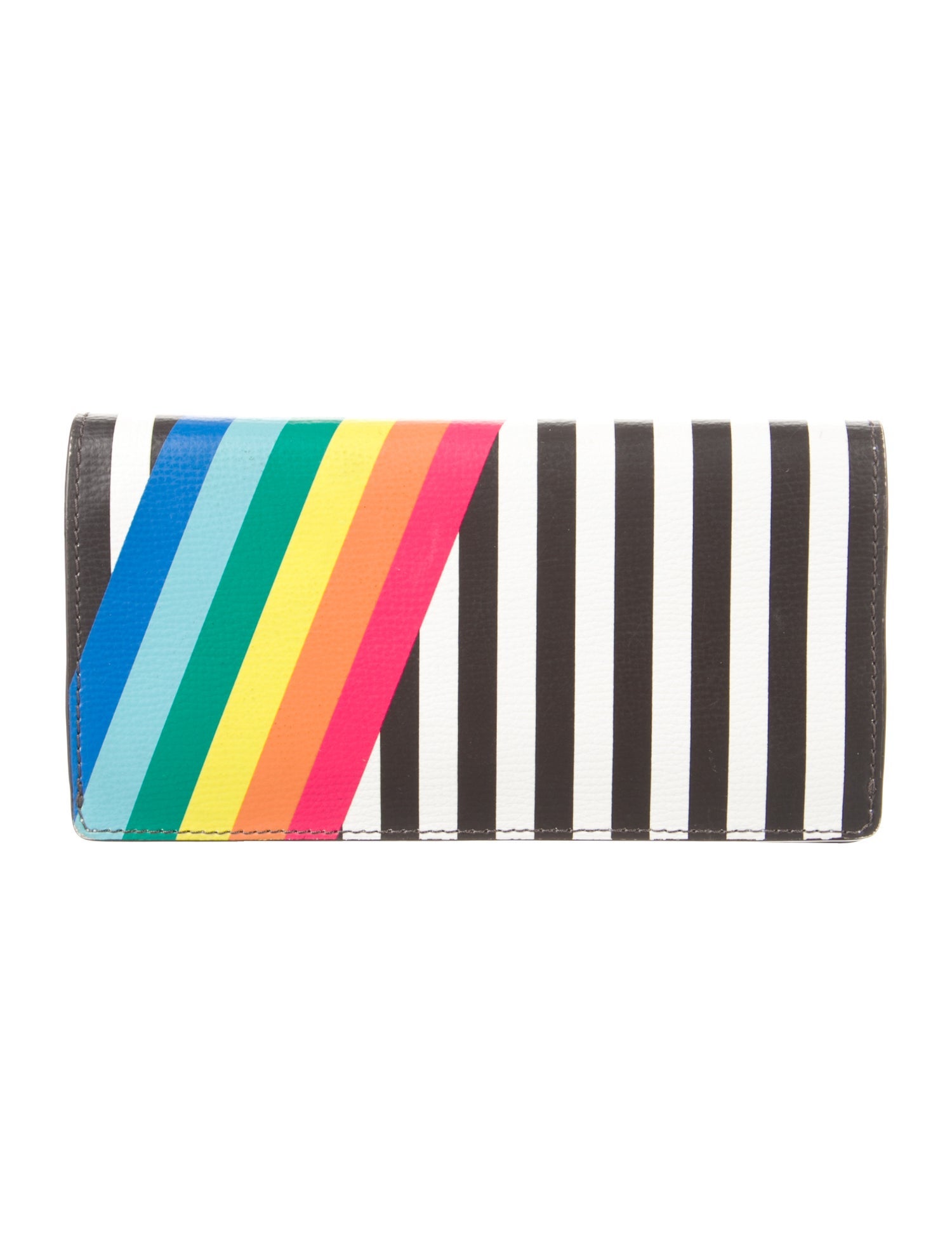 Henri Bendel Leather Striped Wallet