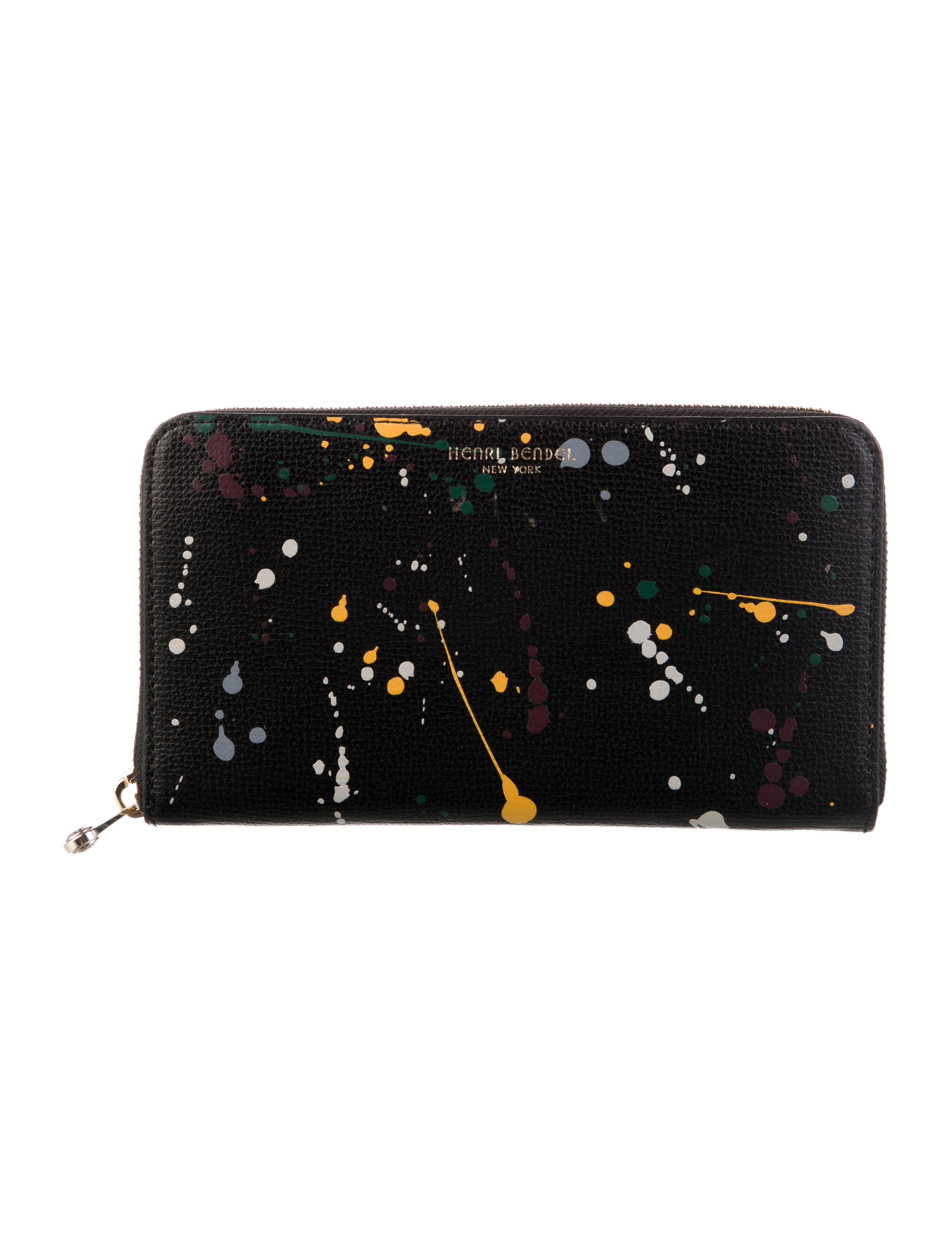 Henri Bendel Saffiano Leather Printed Wallet