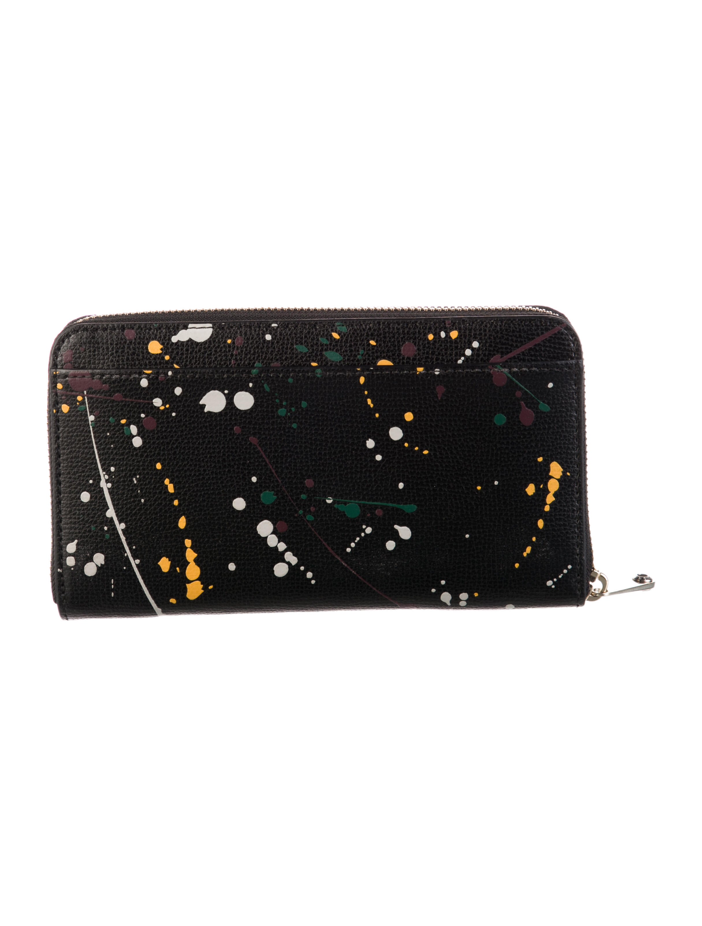 Henri Bendel Saffiano Leather Printed Wallet