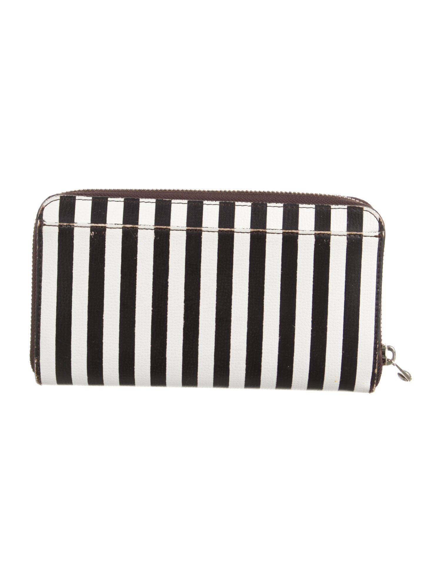 Henri Bendel Leather Striped Bifold Wallet