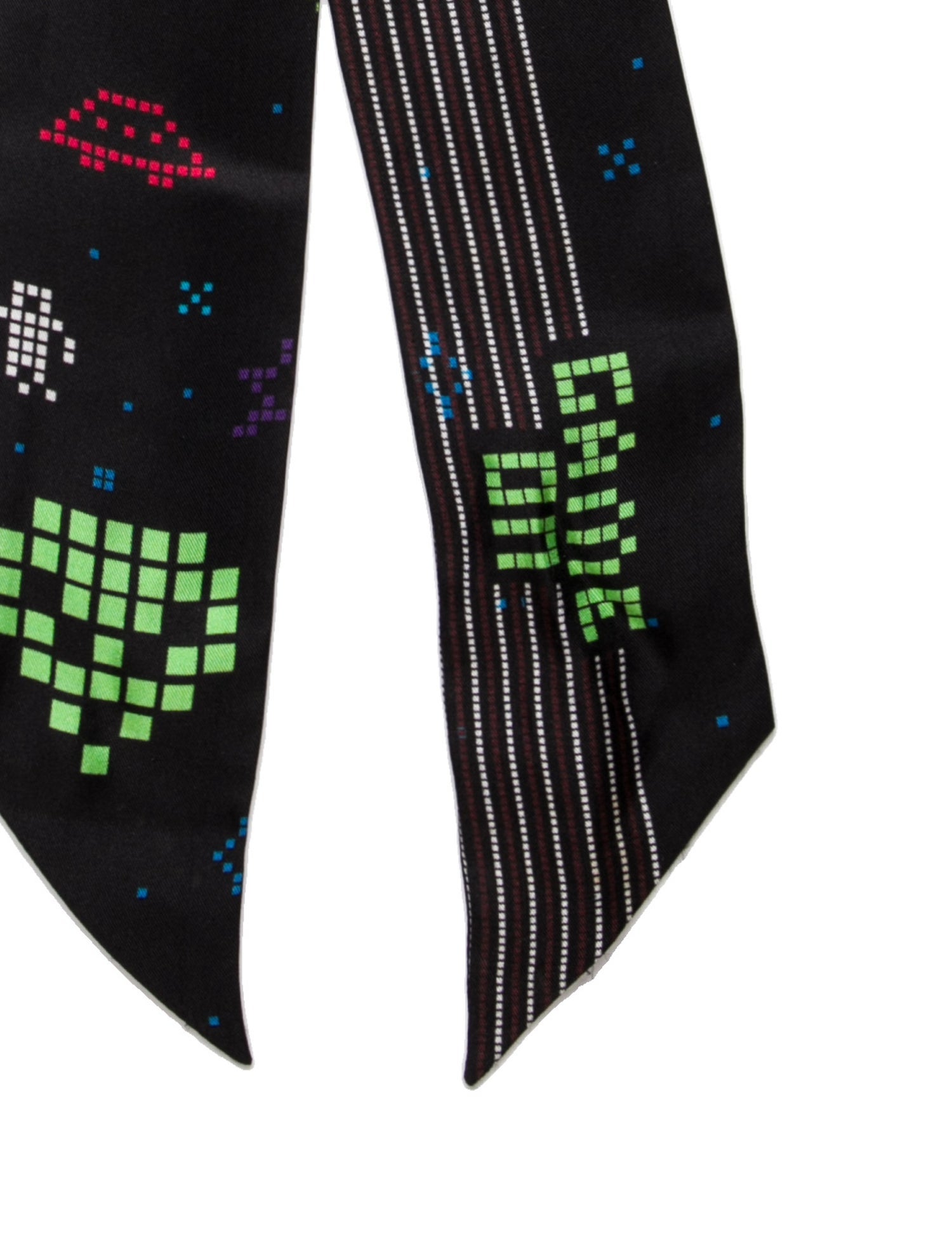 Henri Bendel Silk Striped Scarf