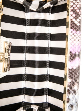 Henri Bendel Embossed Leather Minaudière