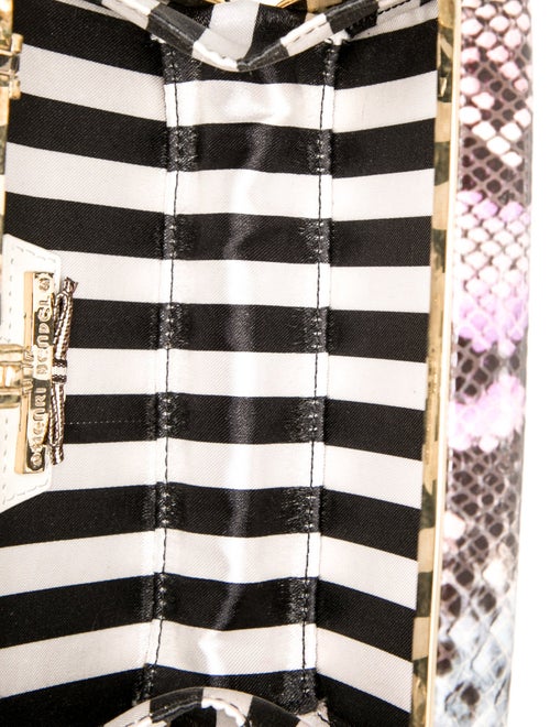 Henri Bendel Embossed Leather Minaudière