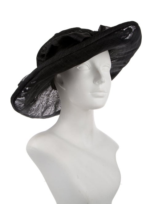 Henri Bendel Straw Bow Accent Sun Hat