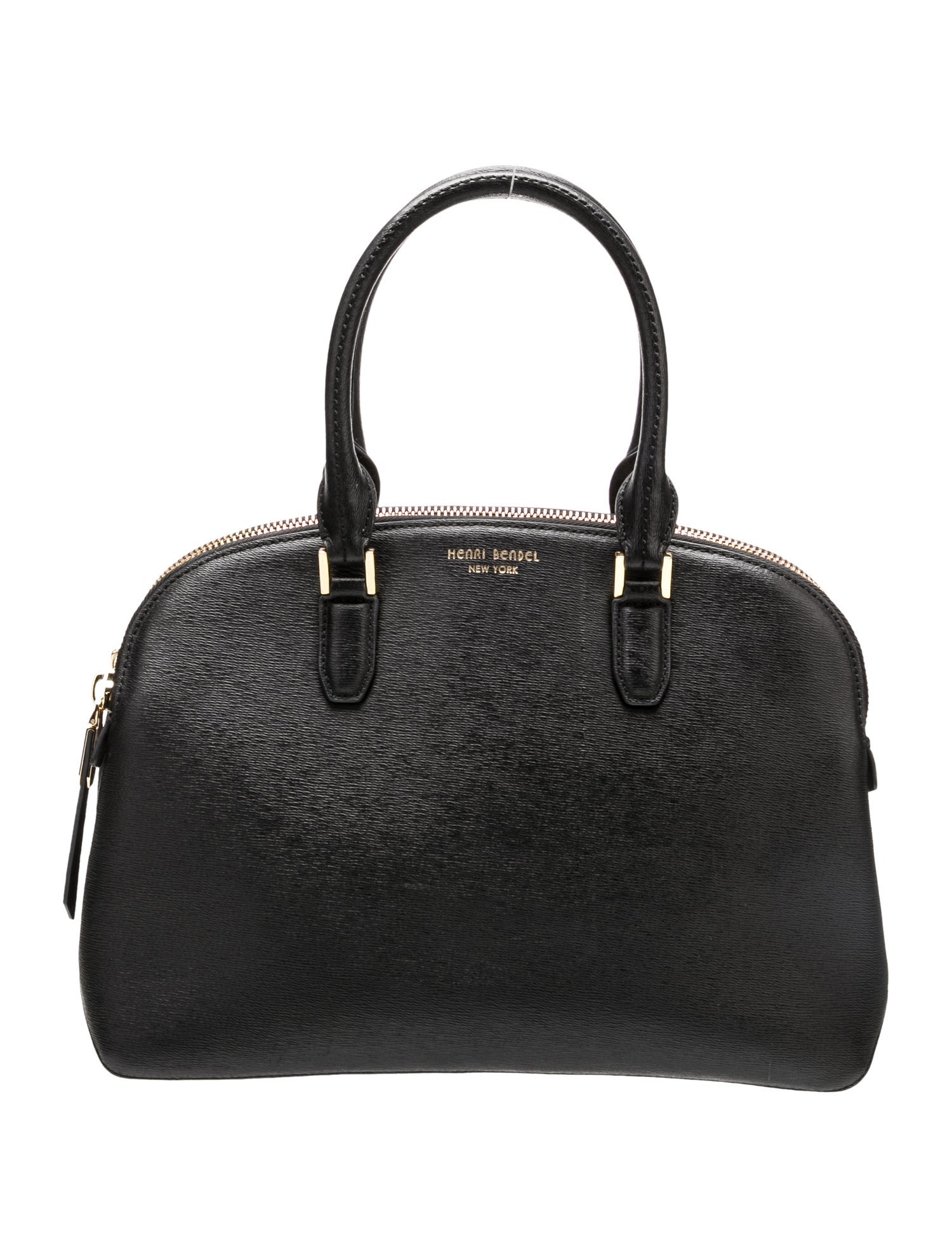 Henri Bendel Saffiano Leather Top Handle Bag