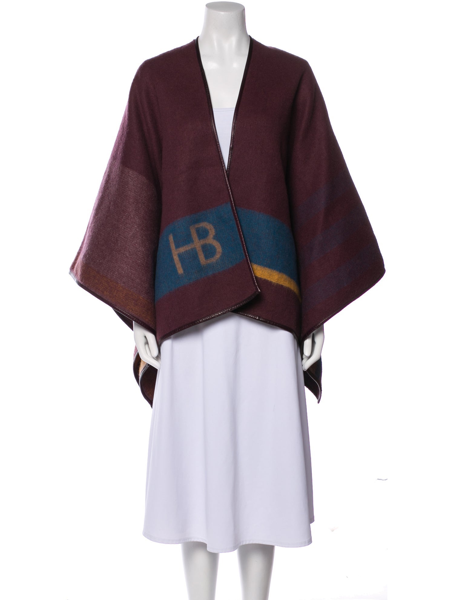 Henri Bendel Wool Printed Shawl