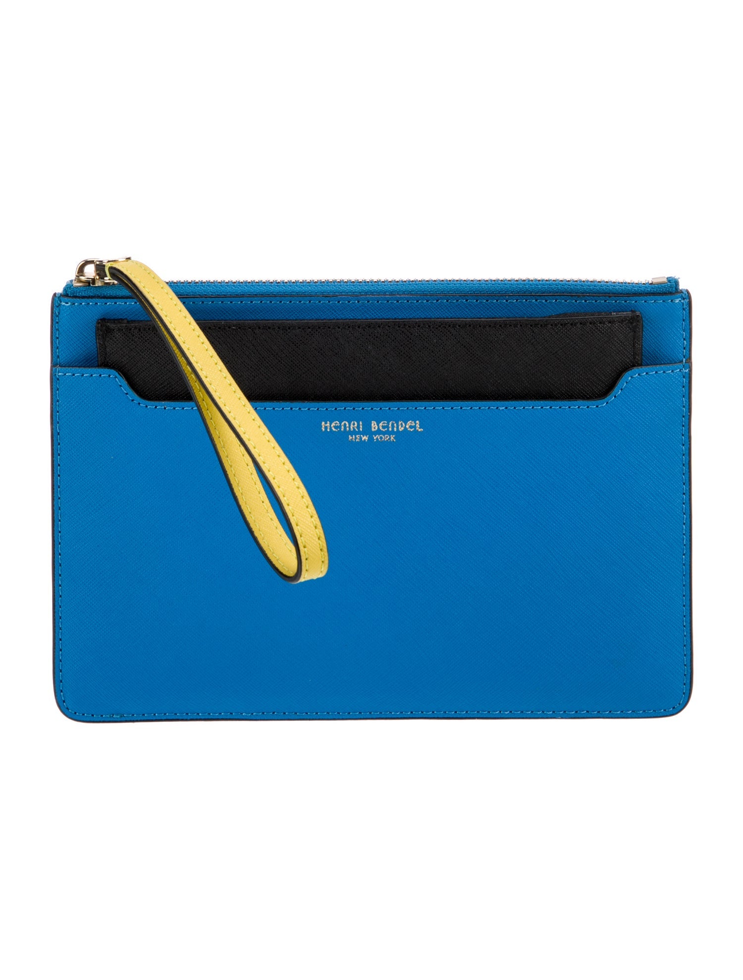 Henri Bendel Saffiano Leather Clutch