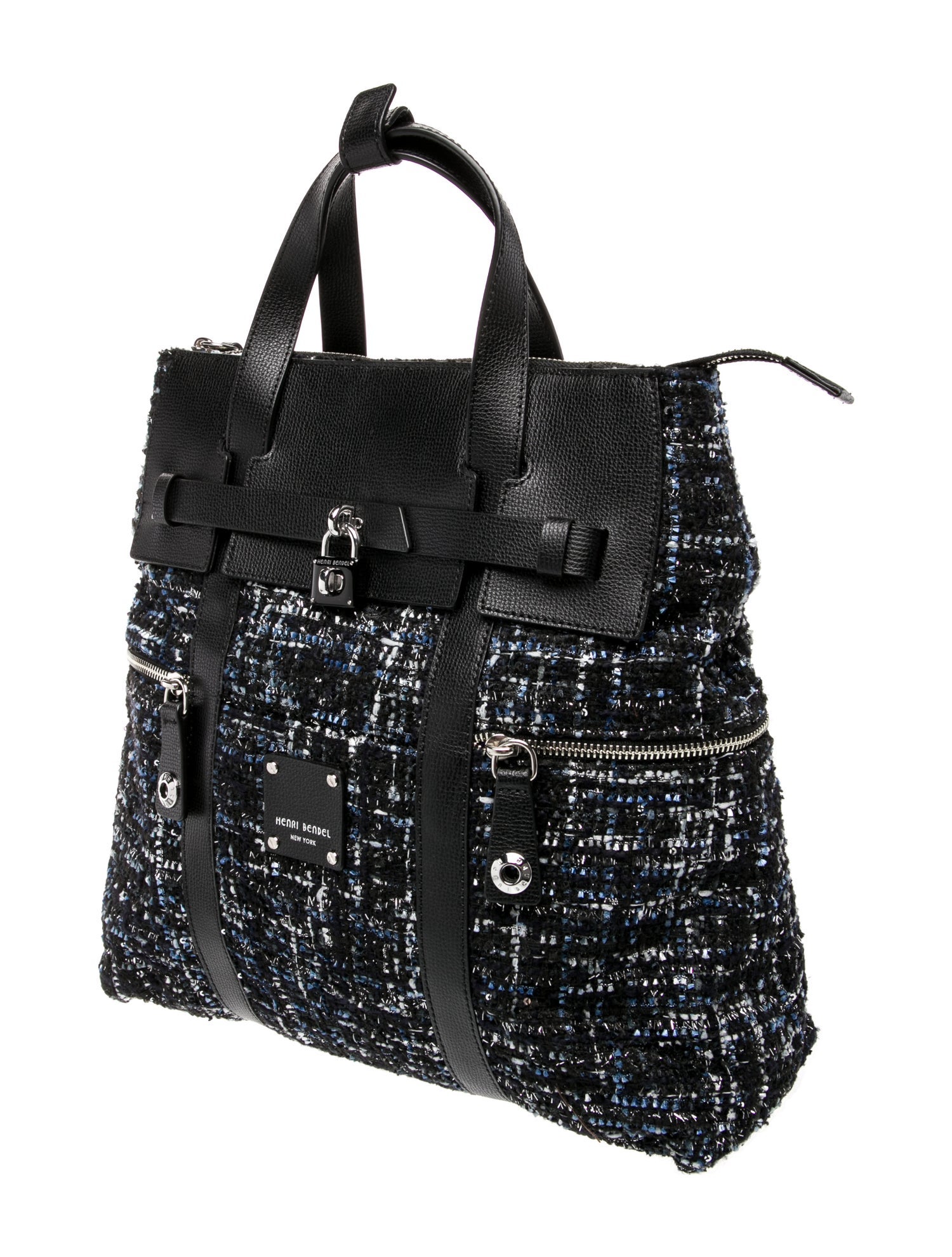 Henri Bendel Tweed Backpack