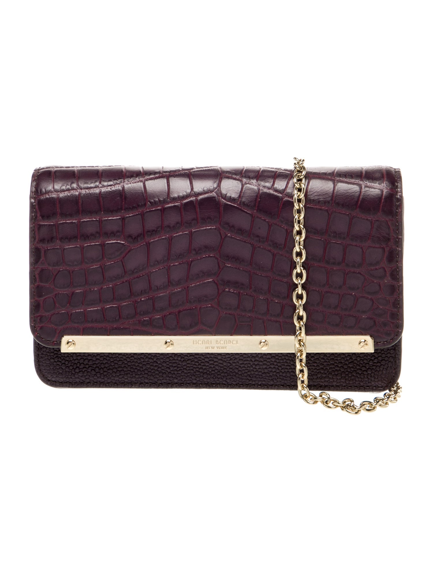 Henri Bendel Leather Minaudière