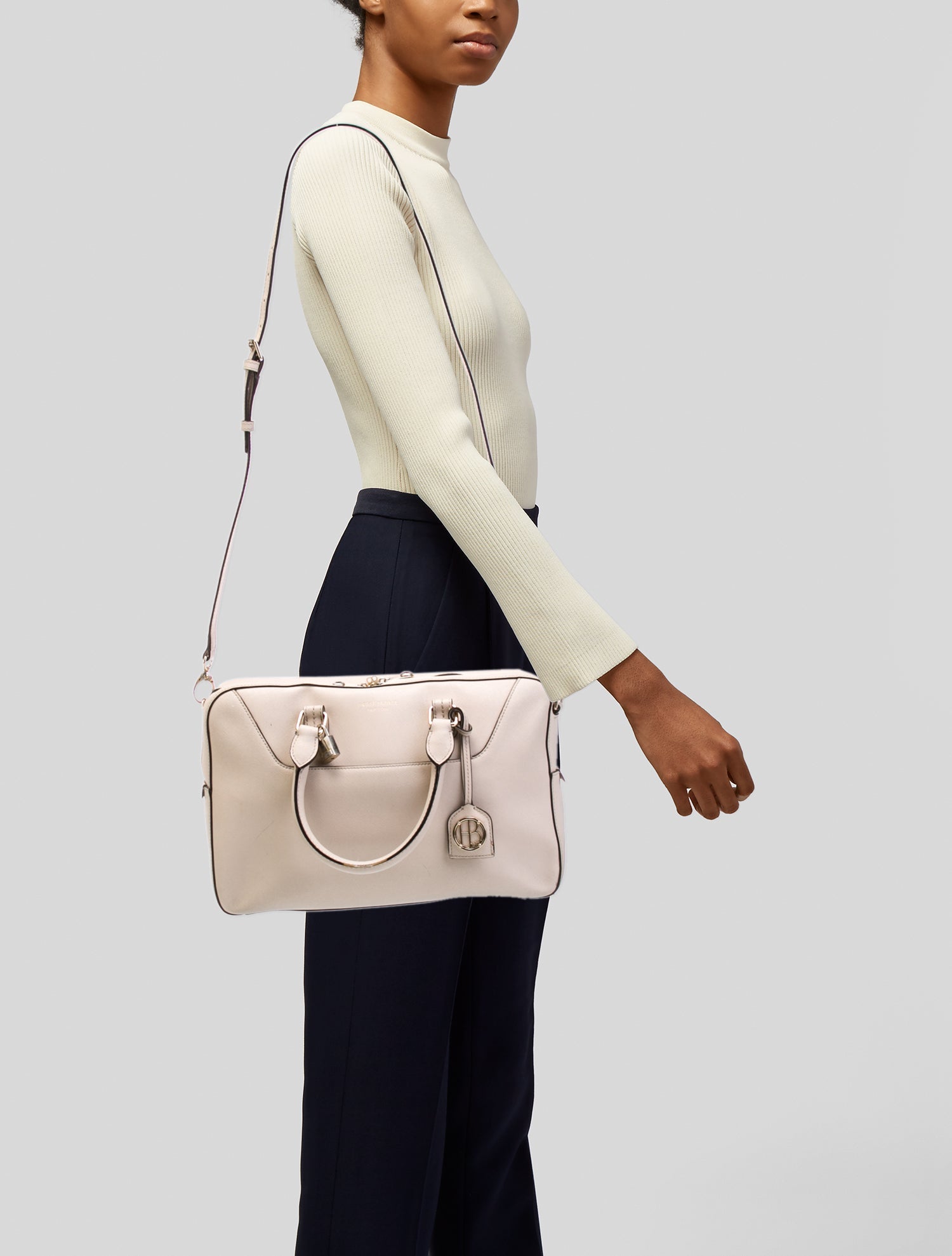 Henri Bendel Saffiano Leather Crossbody Bag