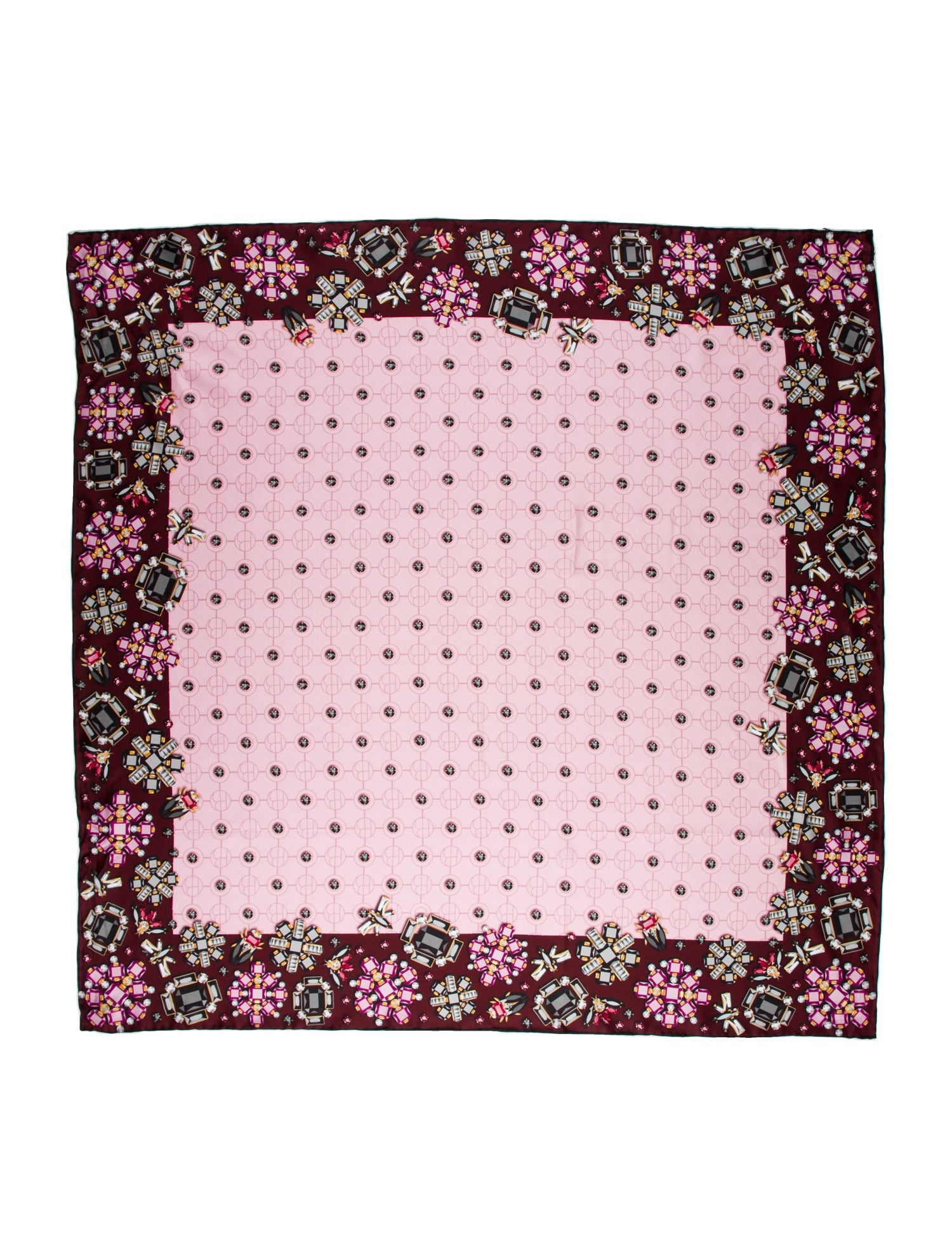 Henri Bendel Silk Printed Scarf