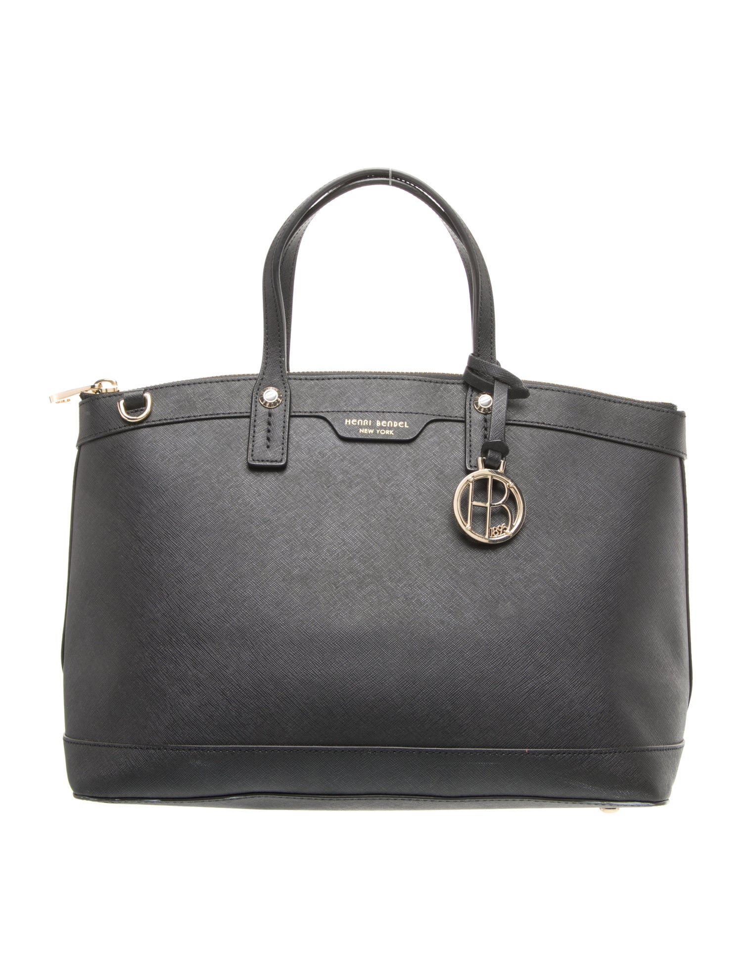 Henri Bendel Saffiano Leather Top Handle Bag