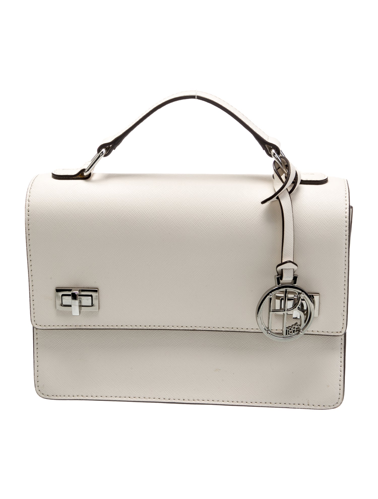 Henri Bendel Saffiano Leather Top Handle Bag