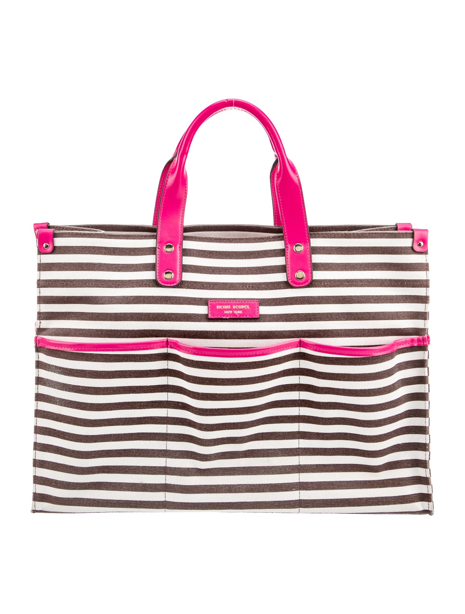 Henri Bendel Canvas Weekender Bag