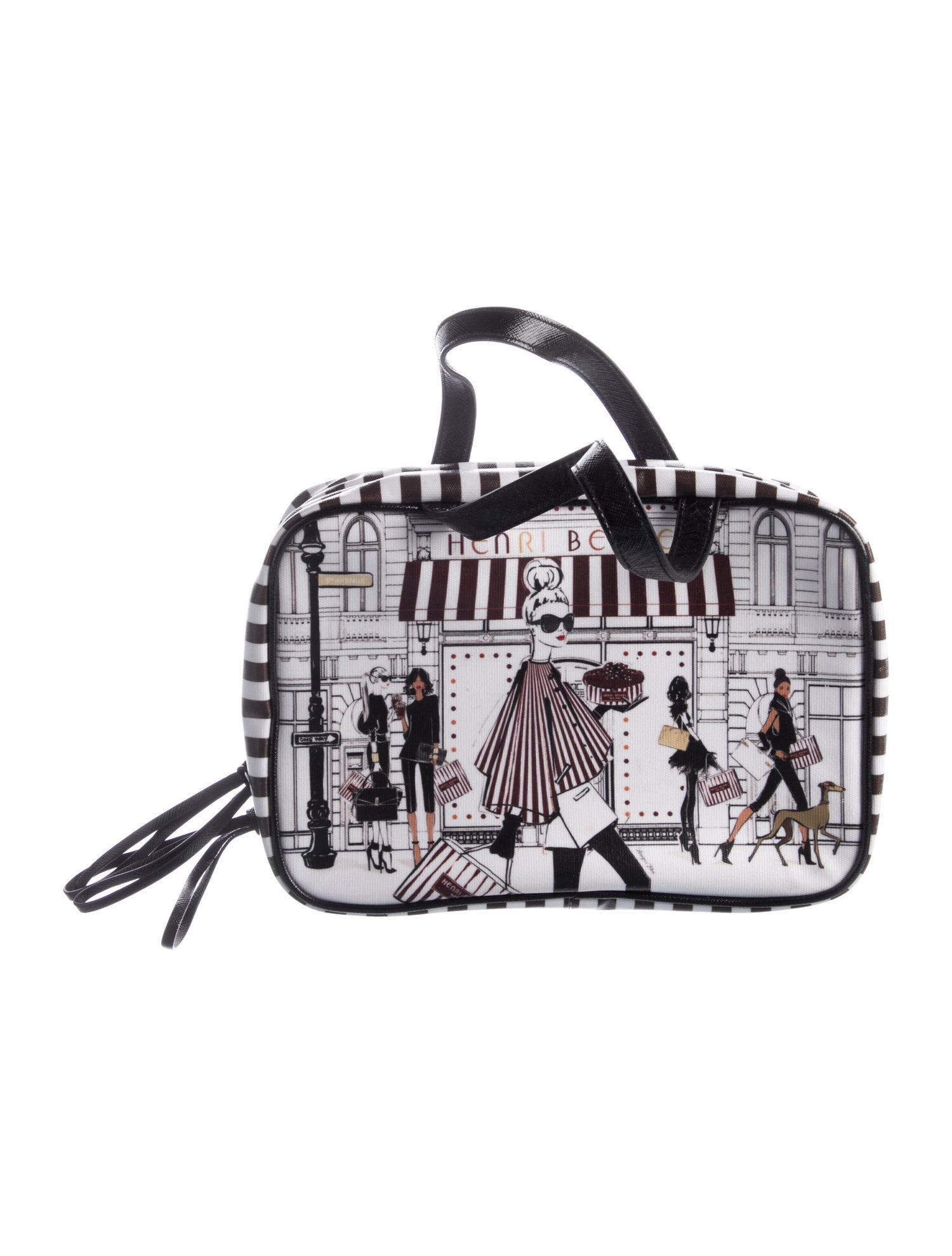 Henri Bendel Pattern print cosmetic bag