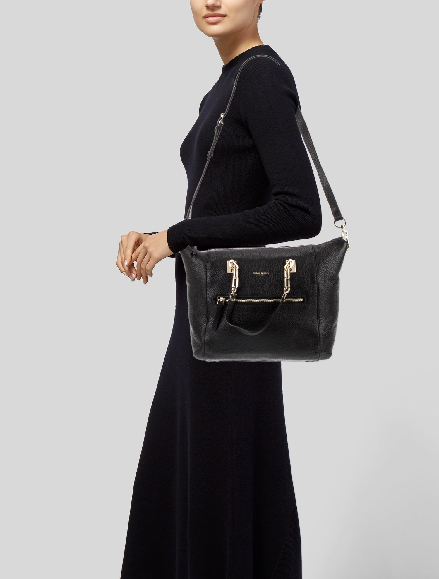 Henri Bendel Leather Top Handle Bag