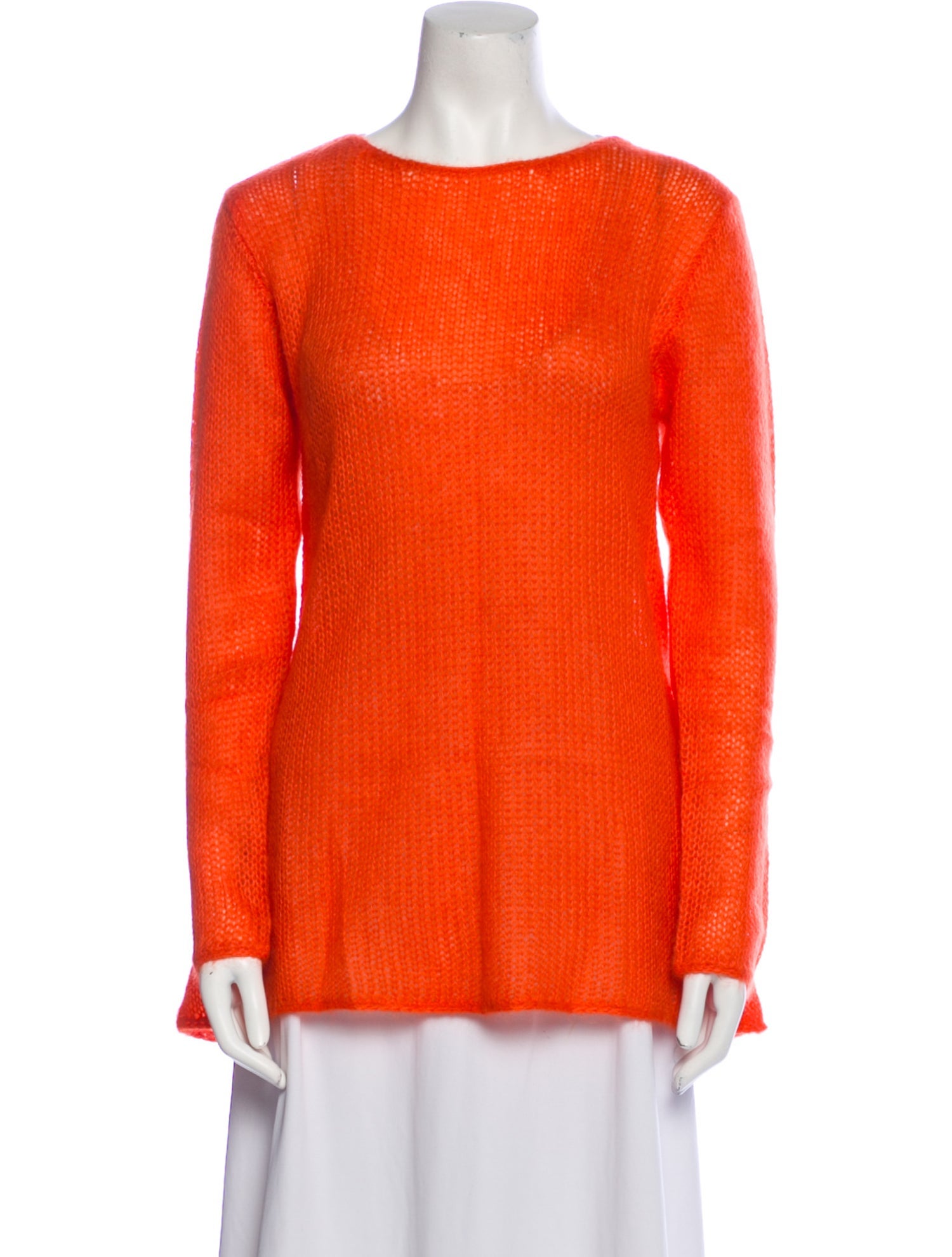 Henri Bendel Kid Mohair Bateau Neckline Sweater