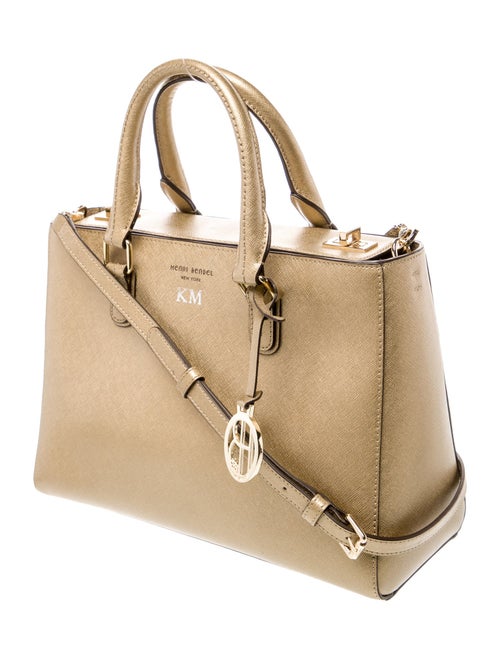 Henri Bendel Saffiano Leather Top Handle Bag