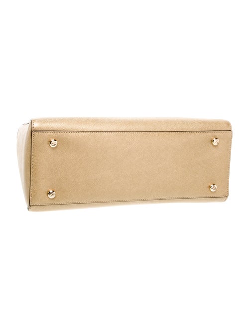 Henri Bendel Saffiano Leather Top Handle Bag