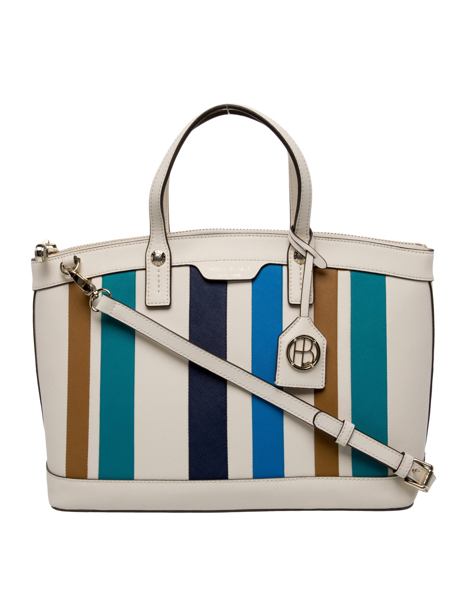 Henri Bendel Saffiano Leather Top Handle Bag