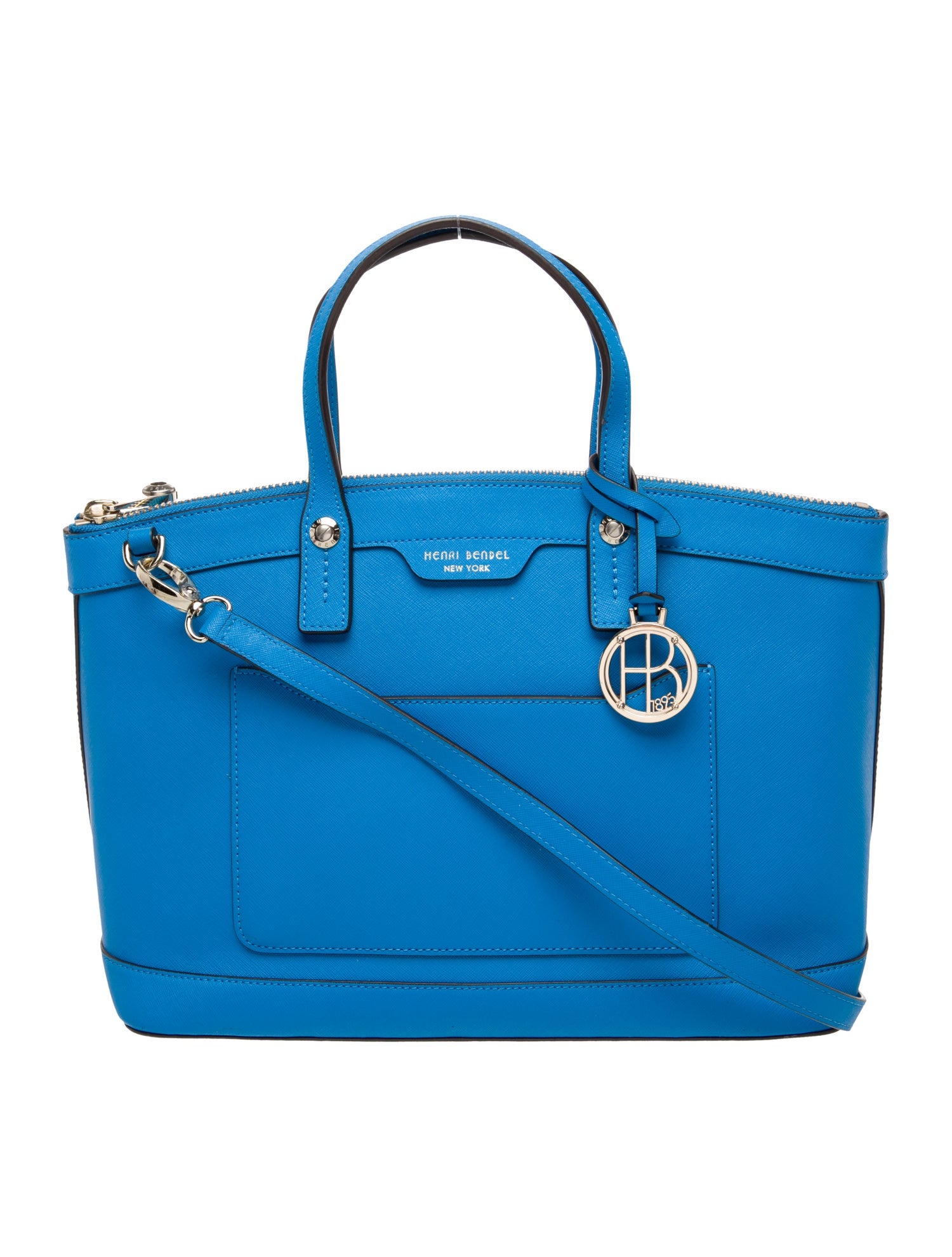 Henri Bendel Saffiano Leather Top Handle Bag