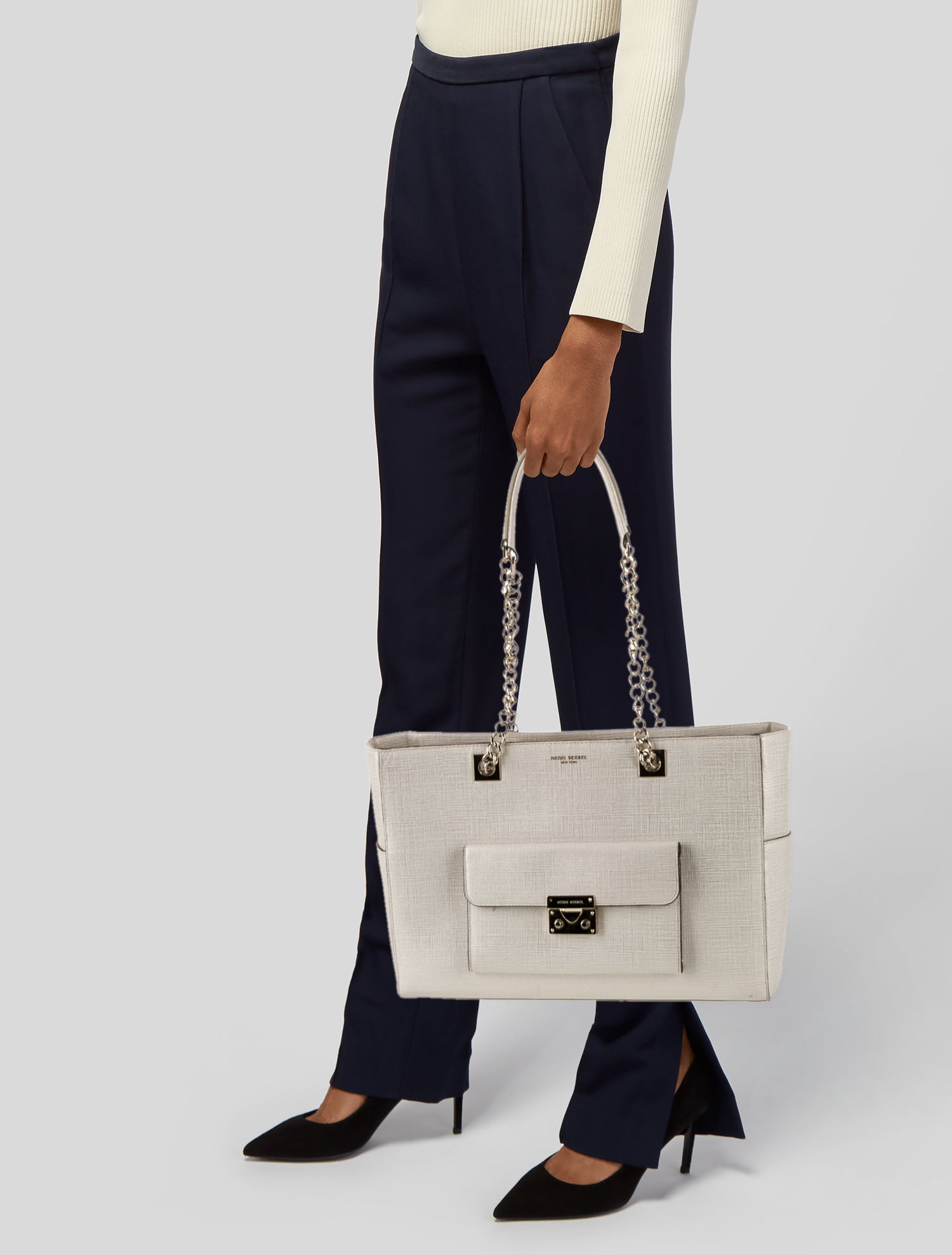 Henri Bendel Saffiano Leather Tote