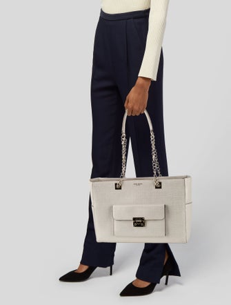 Henri Bendel Saffiano Leather Tote